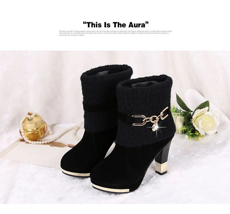 Sapatos femininos de salto agulha super alto com plataforma, sapatos de salto alto, scarpins femininos, botas de tornozelo de camurça bico fino para mulheres, botas de salto grosso NOVO
