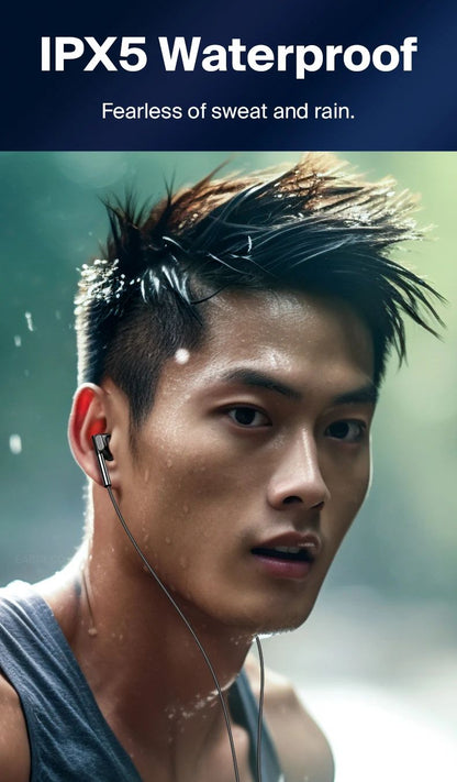 EARDECO 3.5mm/Type-C Noise Canceling Headphone Wired Headphones Bass Hifi Wired Earphone Earbuds Stereo Mic Earphone with Wire