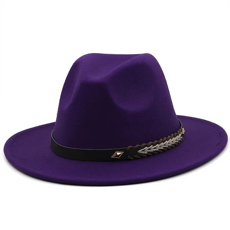 2025 Mulheres Homens Chapéu Panamá Fedora Aba Larga Proteção Solar Clássico Unissex Moda Chapéu Top para Festa Casamento Igreja
