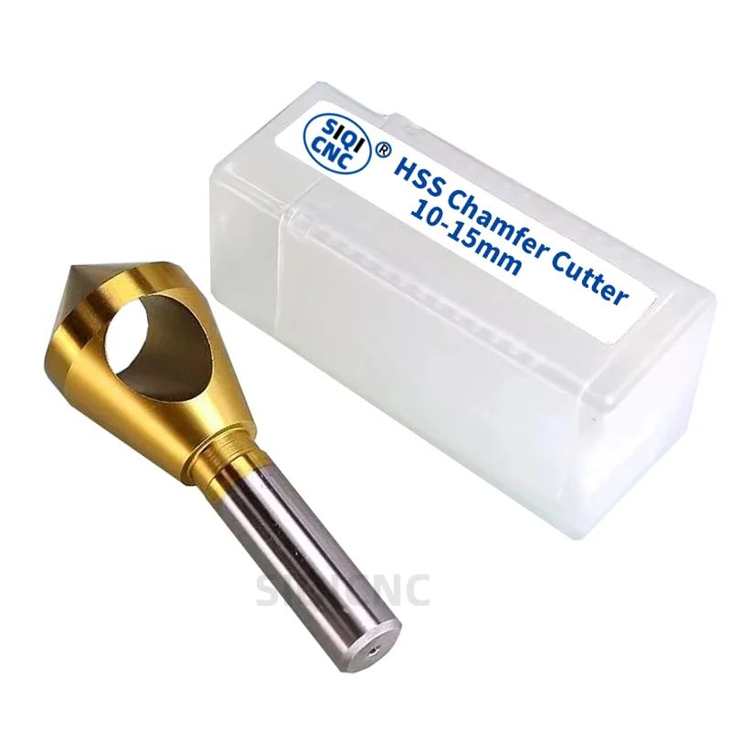 SLUGB Rebarbador Chanfrador Brocas Escareadoras Revestidas de Titânio Furo Liso Metal 90 Graus 1PÇ