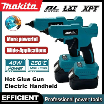 Pistola de Cola Quente Elétrica Portátil Sem Fio Makita Ferramenta DIY de Reparo Soldagem a Quente Bico Anti-queimadura para Bateria 18V