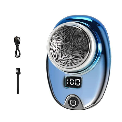 Portable Mini Electric Rechargeable Shaver Digital Power Display Mens Razor Waterproof Cordless Razor Beard Shaver for Face Body