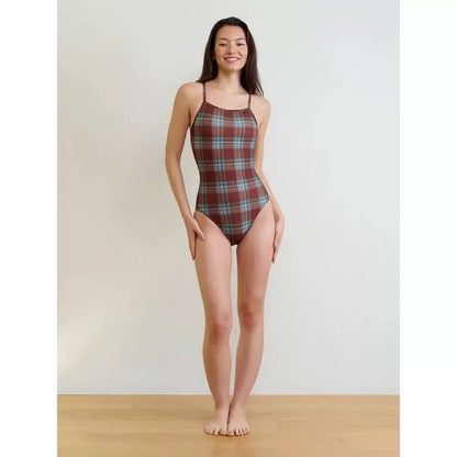 Stunning Sweet Small Chested Girl Professional Racing Sport Style Swimming Training One Piece Swimsuit Women Backless Bikini