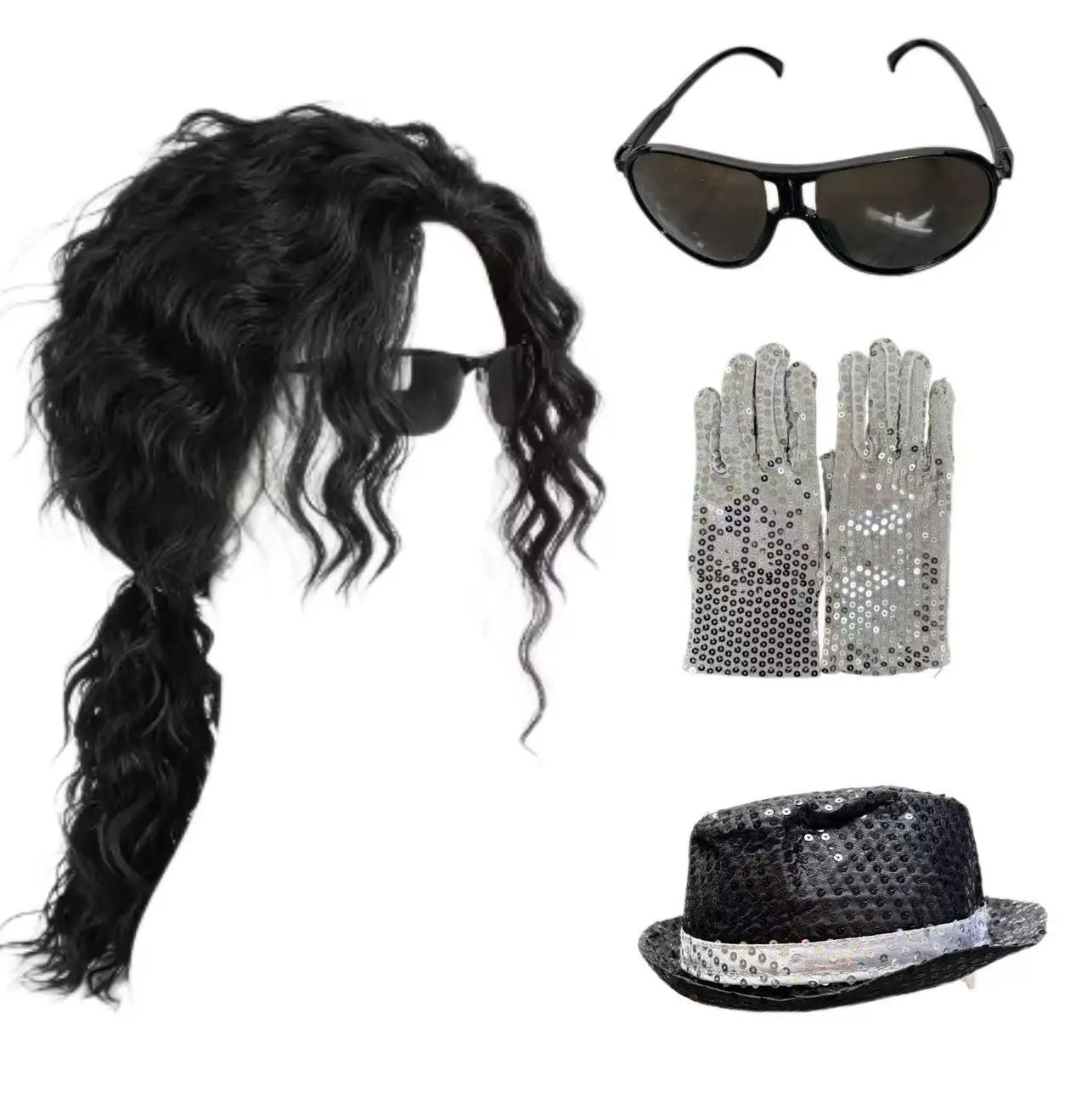 80s 90s Hip Hop Michael Jackson 5 Costume Boys Superstar Singer Outfit Halloween Carnival Stage Dance Cosplay Party Wear