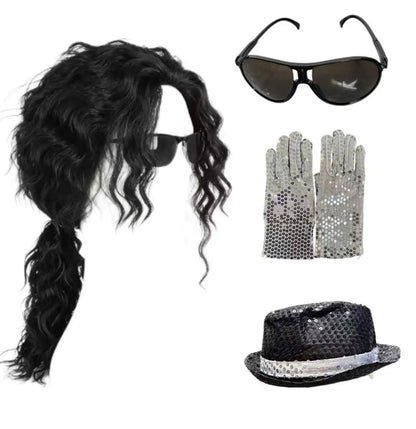 80s 90s Hip Hop Michael Jackson 5 Costume Boys Superstar Singer Outfit Halloween Carnival Stage Dance Cosplay Party Wear