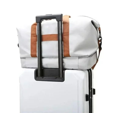 Mala de Viagem Esportiva de Grande Capacidade Bolsa de Viagem de Curta Distância Portátil Bolsas de Fitness Bolsa de Ombro Transversal Bolsas Masculinas Esportivas Impermeáveis ​​B
