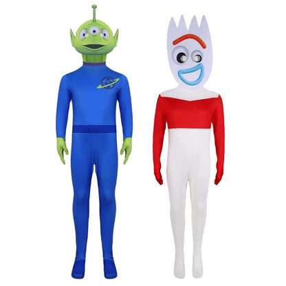 Anime Toy Forky Cosplay Costume Bodysuit Jumpsuit Carnival Cosplay Kid Adult Children Party Festival Roleplay Clothes Mask Suit