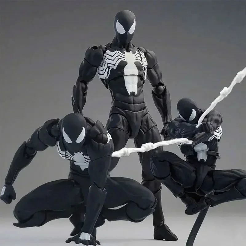 Mess Toys Homem-Aranha Symbiote Homem-Aranha Messtoys Traje Preto Vizinho Aranha Escarlate Anime Boneco de Ação Presentes Brinquedos