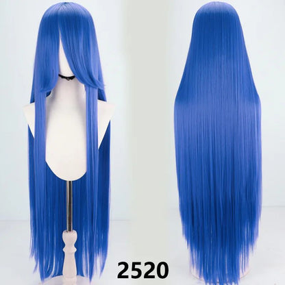 Perucas sintéticas de cabelo rosa com volume de ar, seda de cabelo macia de alta temperatura, cabelo a granel, peruca longa, cacheada, de ondas grandes, lisa, para Cosplay