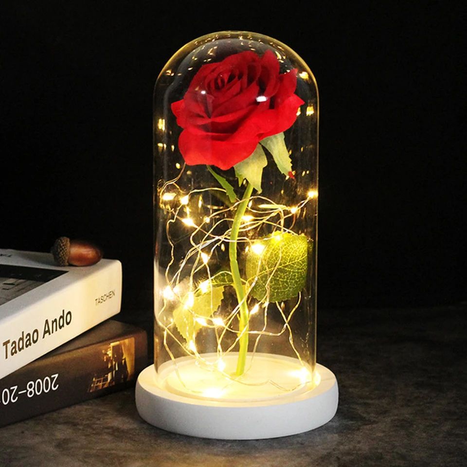 2026 Drop shipping Galaxy Rose Artificial Flowers Beauty and the Beast Rose Wedding Decor Creative Valentine's Day Mother's Gift