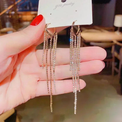 Nova Tendência de Moda Design Exclusivo Elegante e Requintado Brincos Retangulares de Zircônia Para Mulheres Joias Festa de Casamento Presentes Premium