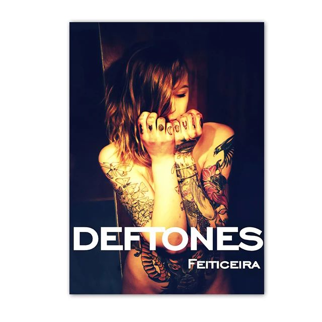 Retro Inspired Band Themed Wall Art D-Deftones Posters Classic Music Album Canvas Painting Ideal for Home Room Decor