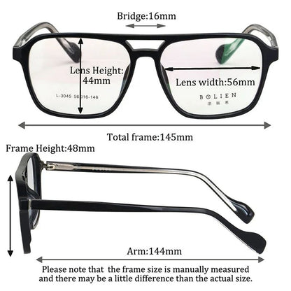 Big Size Progressive Multifocal Reading Glasses Unisex Myopia Color Lenses Blue Light Blocking Computer Glasses Custom By Buyer