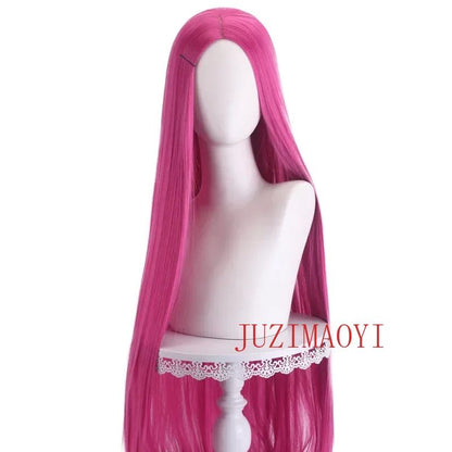 40 Polegadas 24 Estilos Peruca Cosplay Longa Lisa Divisão Central Loiro Rosa Vermelho Roxo Perucas de Cabelo Sintético Resistentes ao Calor