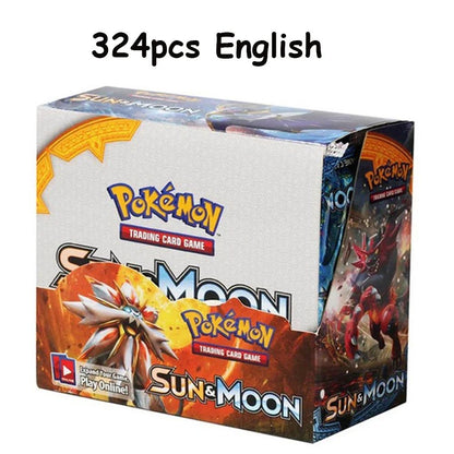 ?Mais Recente 324 Peças Cartas Pokémon Sol & Lua XY Evoluções Caixa de Booster Pokémon Brinquedo de Cartas Colecionáveis para Crianças?