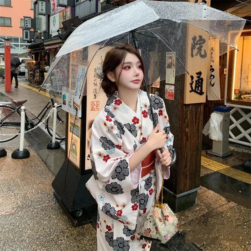 Fashion Photography Clothes Party Dress Japanese Kimono Cosplay Yukata Women Clothing Traditional Ethnic Style Streetwear Stage