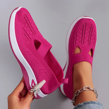 Women's Shoes 2025 Spring New Middle aged and Elderly Mom Shoes Soft soled Breathable Women's Casual ShoesSports Shoes