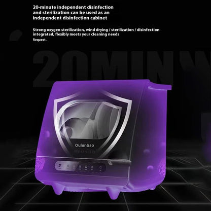 Smart home dishwasher that disinfects and dries in one and can also be used as a fruit and vegetable machine