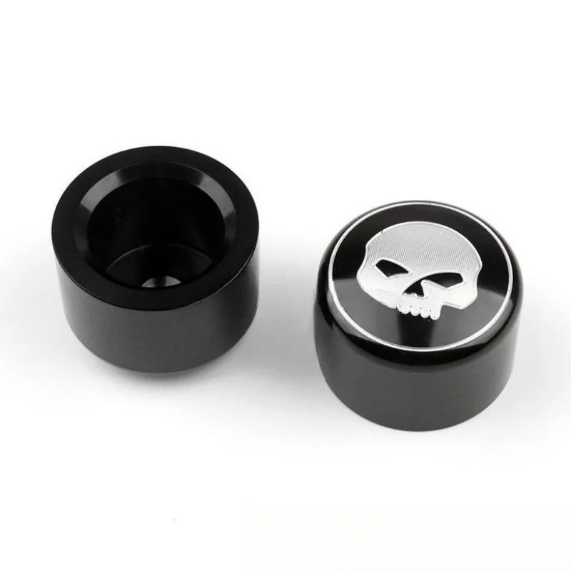 Acessórios para Moto Capa Eixo Dianteiro Caveira para Harley XL883/1200 X48 Dana Fat Boy Road King Great Glide Liga de Alumínio