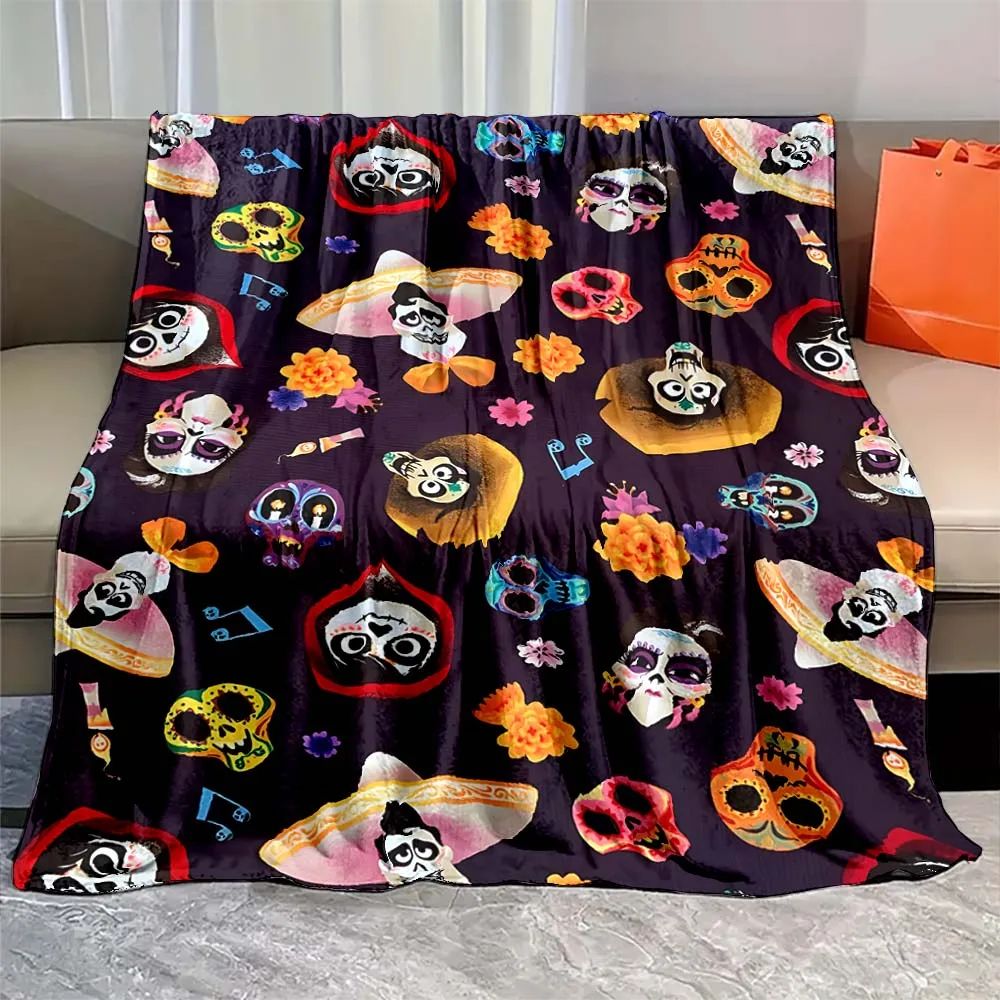 Soft Coco Miguel cartoon Blanket Warmth Plush Throw Blanket Bedspread Sofa Suitable for Living Room Bedroom Warm Blanket