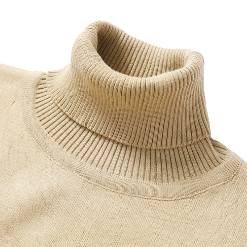 Winter Turtleneck Sweater New Men's Casual Rollneck Knitted Swatshirts Warm Men Jumper Wool Autum Sweaters