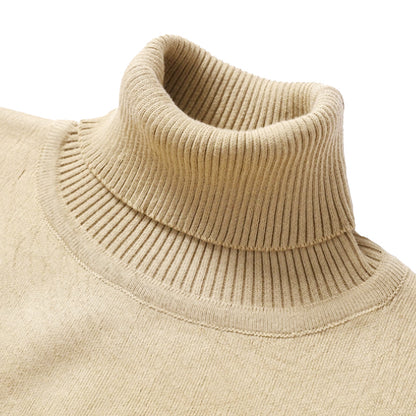 Winter Turtleneck Sweater New Men's Casual Rollneck Knitted Swatshirts Warm Men Jumper Wool Autum Sweaters