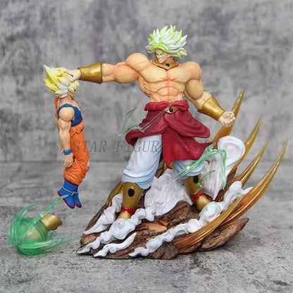 Gk Dragon Ball Boneco de Ação Broly vs Son Goku Estátua Figura PVC Coleção Enfeites Anime Broli Goku Modelo Brinquedos Presentes