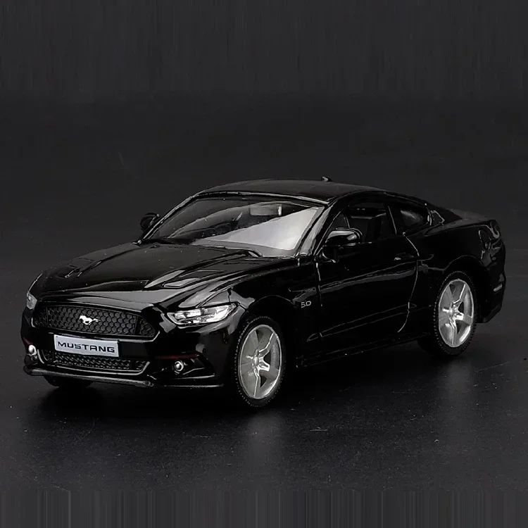 1:36 Ford Mustang GT Toy Car Model Replica Scale Metal Diecast Miniature Art Vehicle Figure Collection Xmas Gift Boy Toy