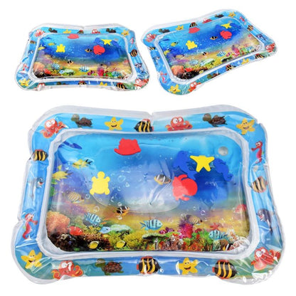 Almofada de Atividades Aquáticas Criativas para Bebês Tapete Inflável para Barriga para o Desenvolvimento Sensorial Brinquedos de Atividades Aquáticas para Bebês e Crianças Pequenas