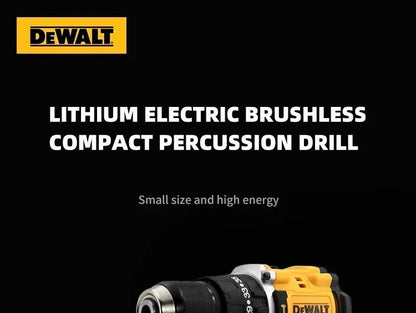 DEWALT DCD805 Parafusadeira Elétrica Compacta Sem Escova Furadeira de Impacto 20V Bateria de Lítio Recarregável carregador