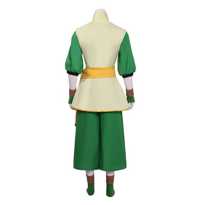 Anime Avatar The Last Airbender Toph Beifong Cosplay Costume Vest Pants Suit Outfit Halloween Woman Man Carnival Roleplay Clothe