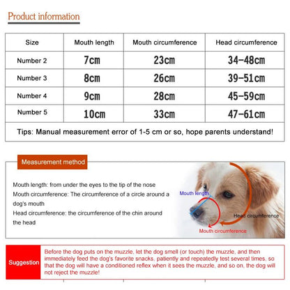 Breathable Basket Dog Muzzle Anti-biting Chewing Mask  Soft Silicone Pet Dog Muzzle  Durable Strong Mask pet Dog Supplies