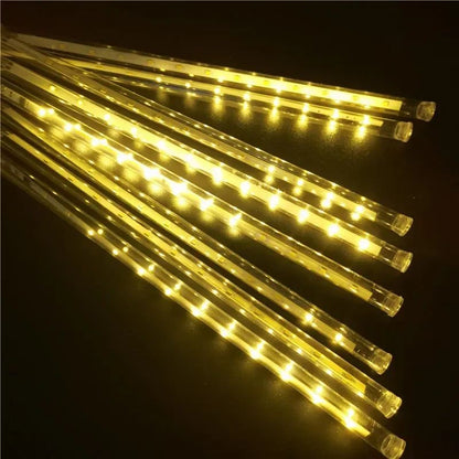 EU/US Meteor Shower LED String Lights Christmas Tree Garden Decor Birthday Wedding Christmas Party Decoration Fairy Lights