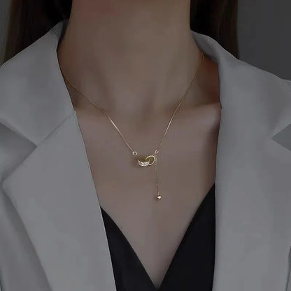 Colares de Aço Inoxidável Preto Exquisito Minimalista Pingente Quadrado Gargantilha Correntes Colar da Moda para Mulheres Presentes de Joalheria para Festas