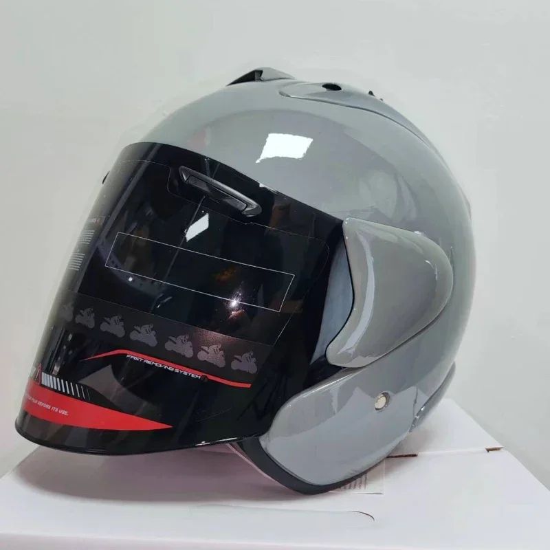 Ram3 Bright Black Half Helmet Men and Women Motorcycle Off-Road Summer Helmet Downhill Racing Mountain Cross Casco Capacete