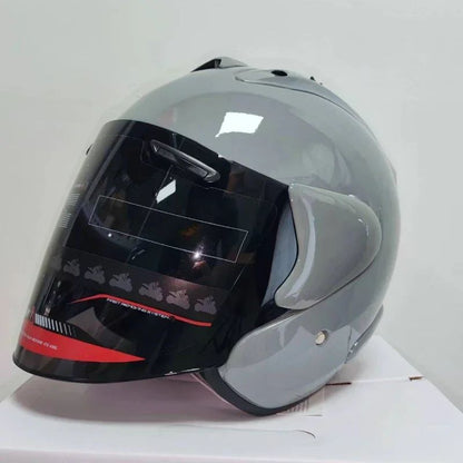 Ram3 Bright Black Half Helmet Men and Women Motorcycle Off-Road Summer Helmet Downhill Racing Mountain Cross Casco Capacete