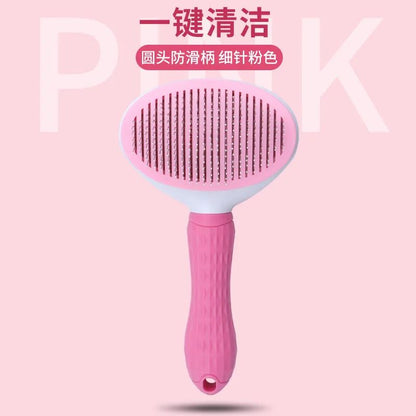 Self-cleaning Pet Hair Remove Comb Cat Slicker Brush Pet Hair Removal Comb For Cats Grooming Brushes Dog Combs Cat Accessories