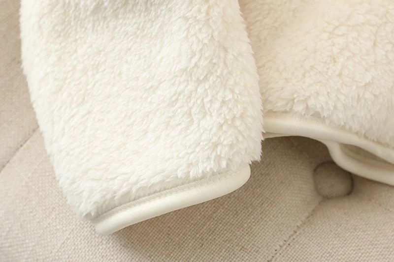 Women's Solid Color Fleece Coat Autumn Winter Warm Zipper Hoodie Loose Stand Collar Jacket Fashion Casual Elegant Ladies Clothes