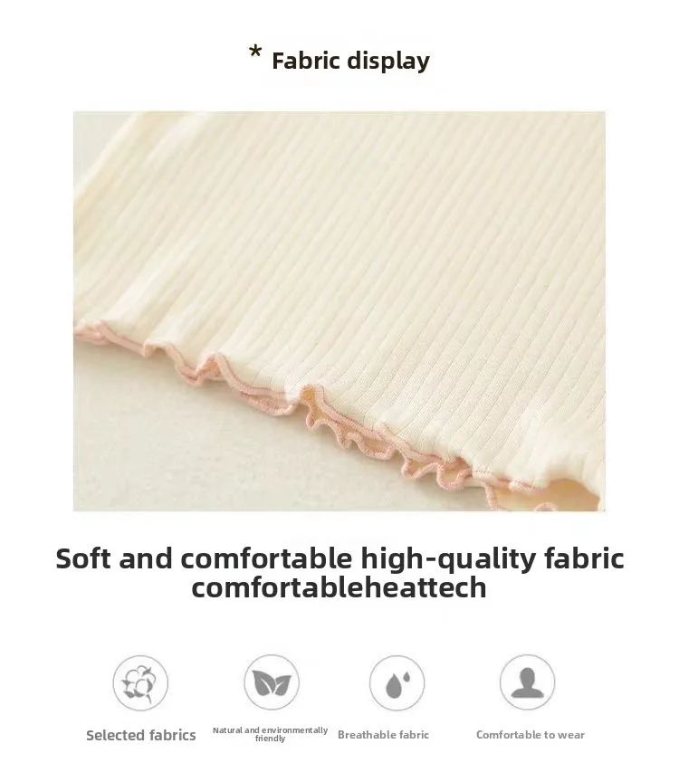 Cute Lovely Girls 2025 Autumn Pajama Set Korean Style Homewear 2 Piece Outfit Warm Long Sleeve Kids Sleepwear