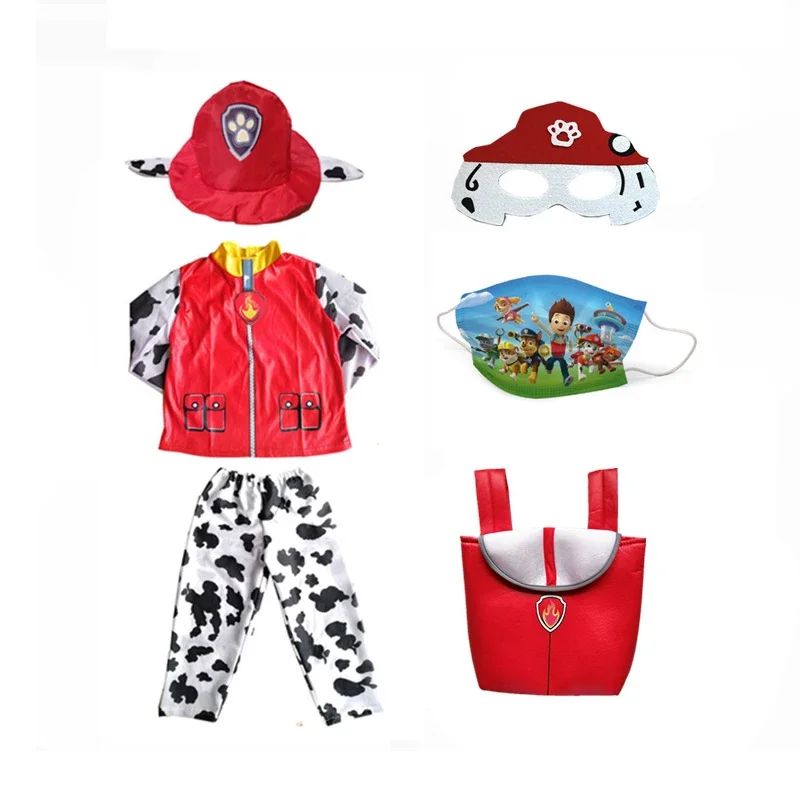 Anime Dog Patrol Kids Cosplay Costume Marshall Chase Skye Zuma Rubble Children Tops Pants Patrol Uniform Halloween Costume