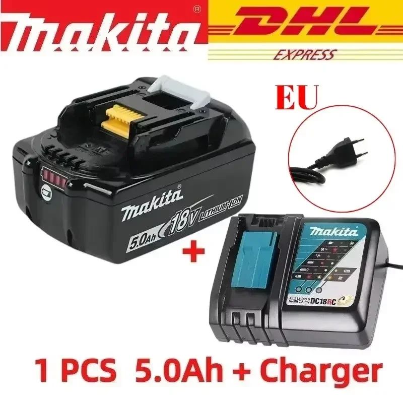 Bateria recarregável Makita 18V 6.0AH 9.0AH 100% original, bateria para ferramenta elétrica Makita BL1840 BL1830B BL1830B, carregador 18V