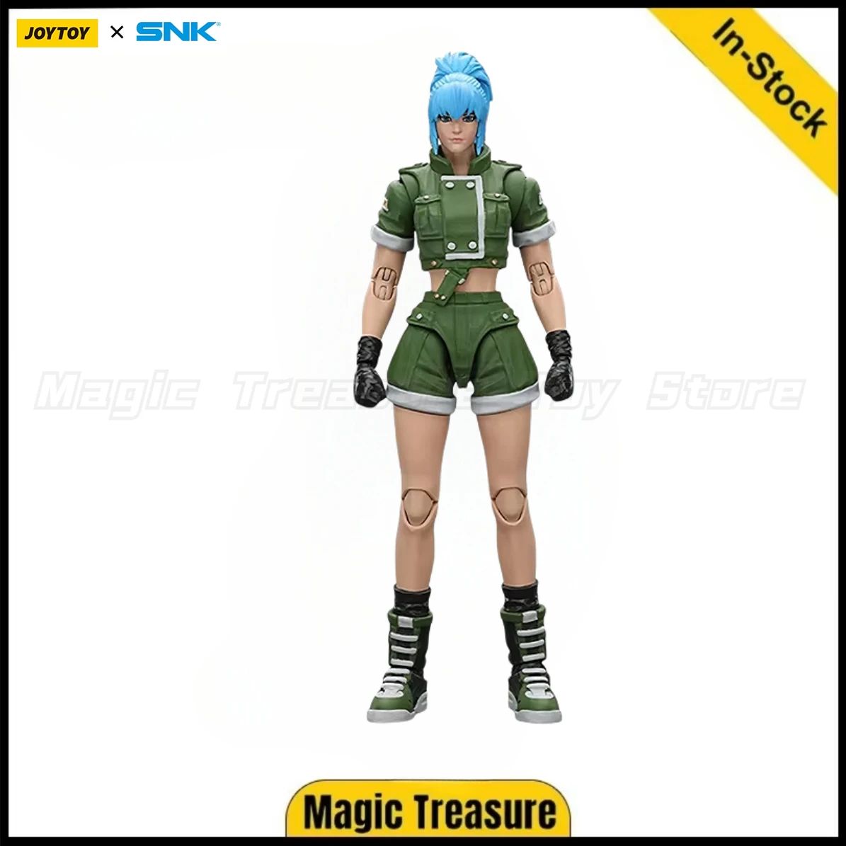 ?Em estoque? Boneco de Ação Original JOYTOY SNK 1/18 KOF'98UM Ikari Warriors Team Leona Heidern Brinquedos Presentes