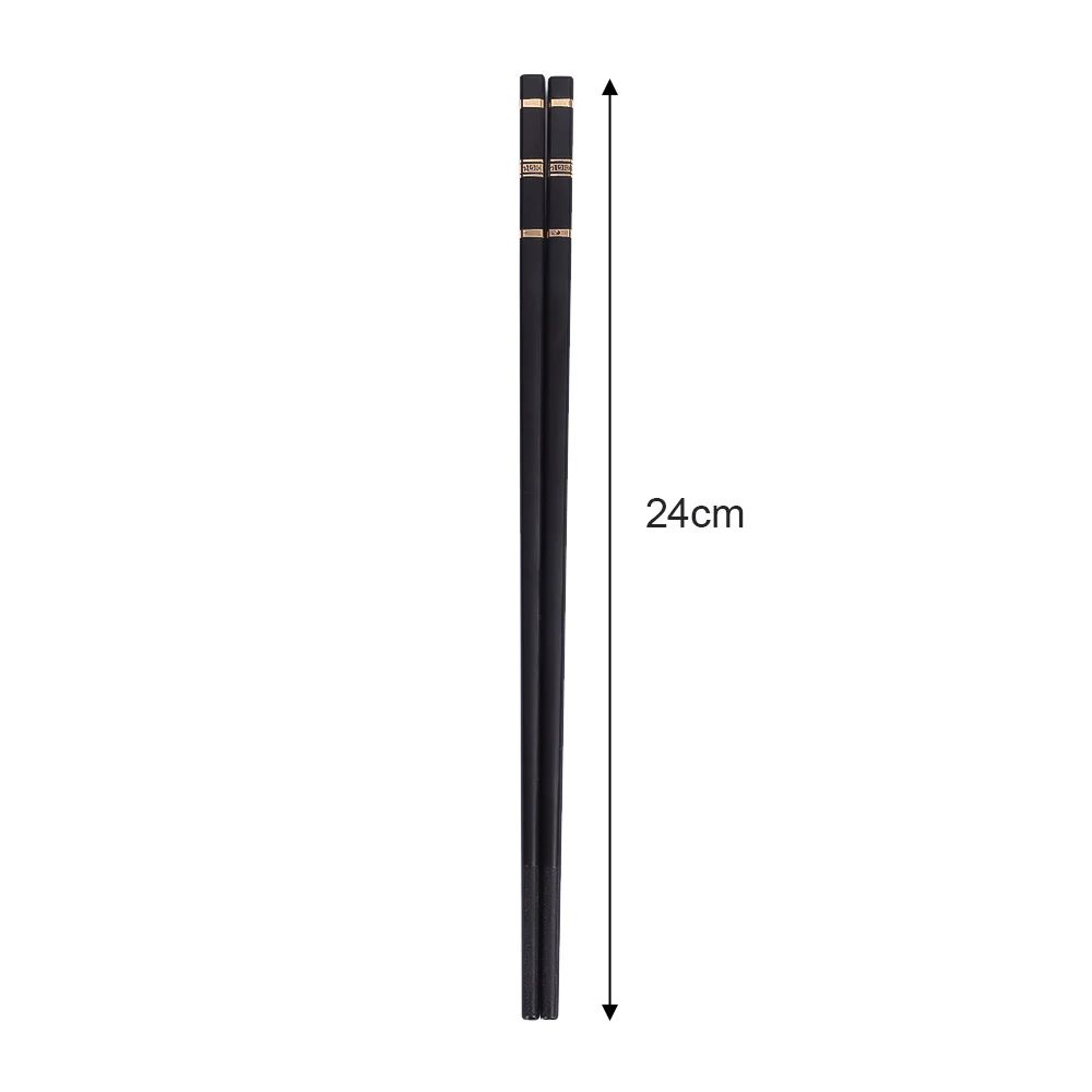 Metal Alloy Chinese Chopstick Reusable Non-slip Sushi Food Chop Sticks Japanese Korean Chopsticks Kitchen Tableware Accessories