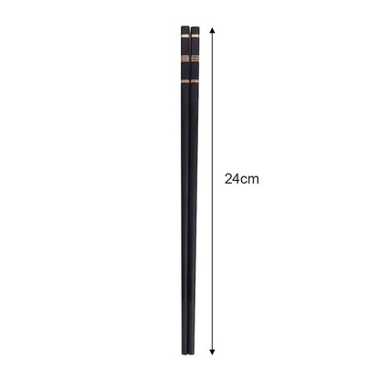 Metal Alloy Chinese Chopstick Reusable Non-slip Sushi Food Chop Sticks Japanese Korean Chopsticks Kitchen Tableware Accessories