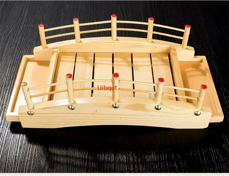 Ponte de Sushi de Madeira Japonesa Barcos Pinheiro Criativo Sushi Sashimi Prato Bandeja Louça de Sushi Decoração Enfeite