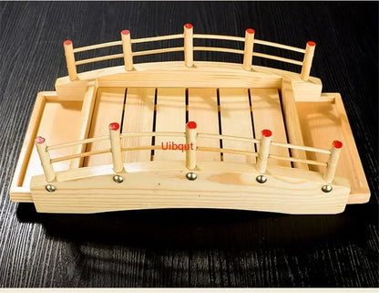 Ponte de Sushi de Madeira Japonesa Barcos Pinheiro Criativo Sushi Sashimi Prato Bandeja Louça de Sushi Decoração Enfeite