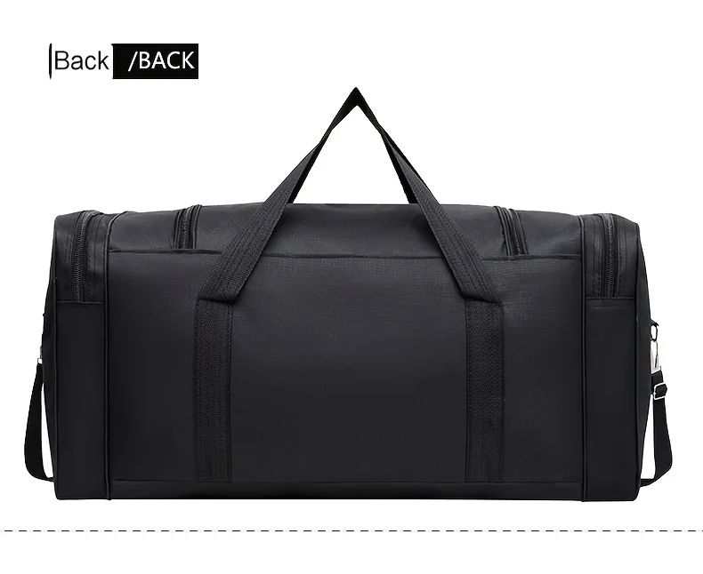 Men Nylon Travel Duffel Bag Large Capacity Handbag Portable Outdoor Carry Luggage Convenient Practical Male's Weekend Gym Bag