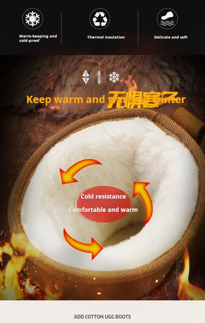 Mens Shoes Classic Top Quality Suede Leather Ankle Boots 2025 Winter Snow Boots for Men New Fashion Australia Boots 36-45