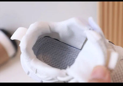 Kids Casual Running Shoes with Thick Soles Boys Girls Fashion Versatile Sports Shoes 2024 New Children Mesh Breathable Sneakers