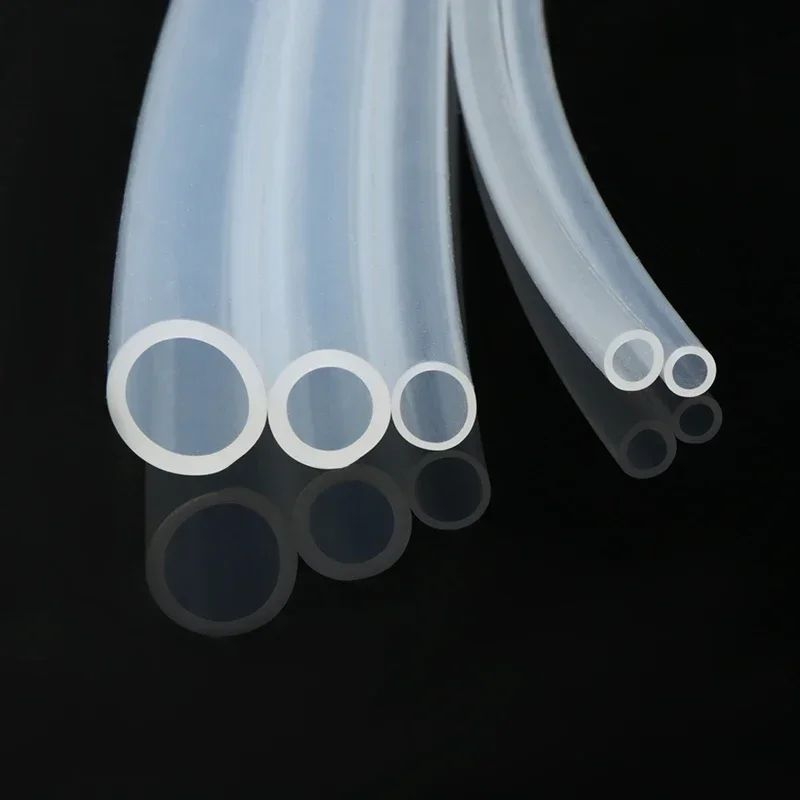 Mangueira de Borracha de Silicone de Grau Alimentício Transparente 1/2/5m Diâmetro 10 11 12 14 16 18 20 30 Tubos de Silicone Flexíveis Atóxicos